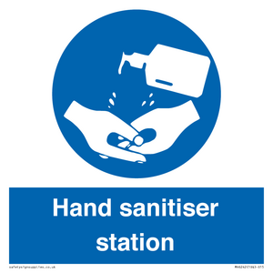 Hand sanitiser station